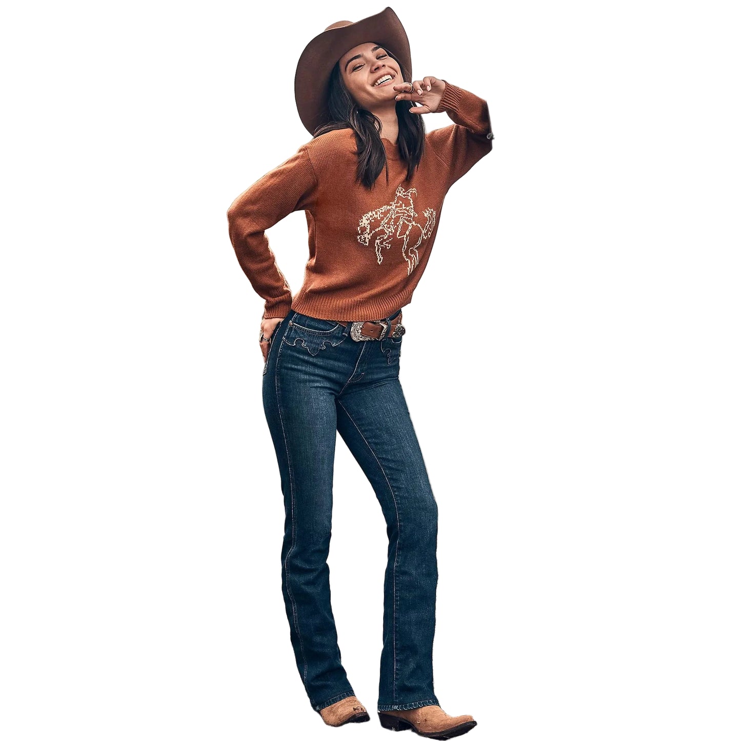 Wrangler Women's Retro Bailey High Rise Embellished Bootcut Jean - Wrenley