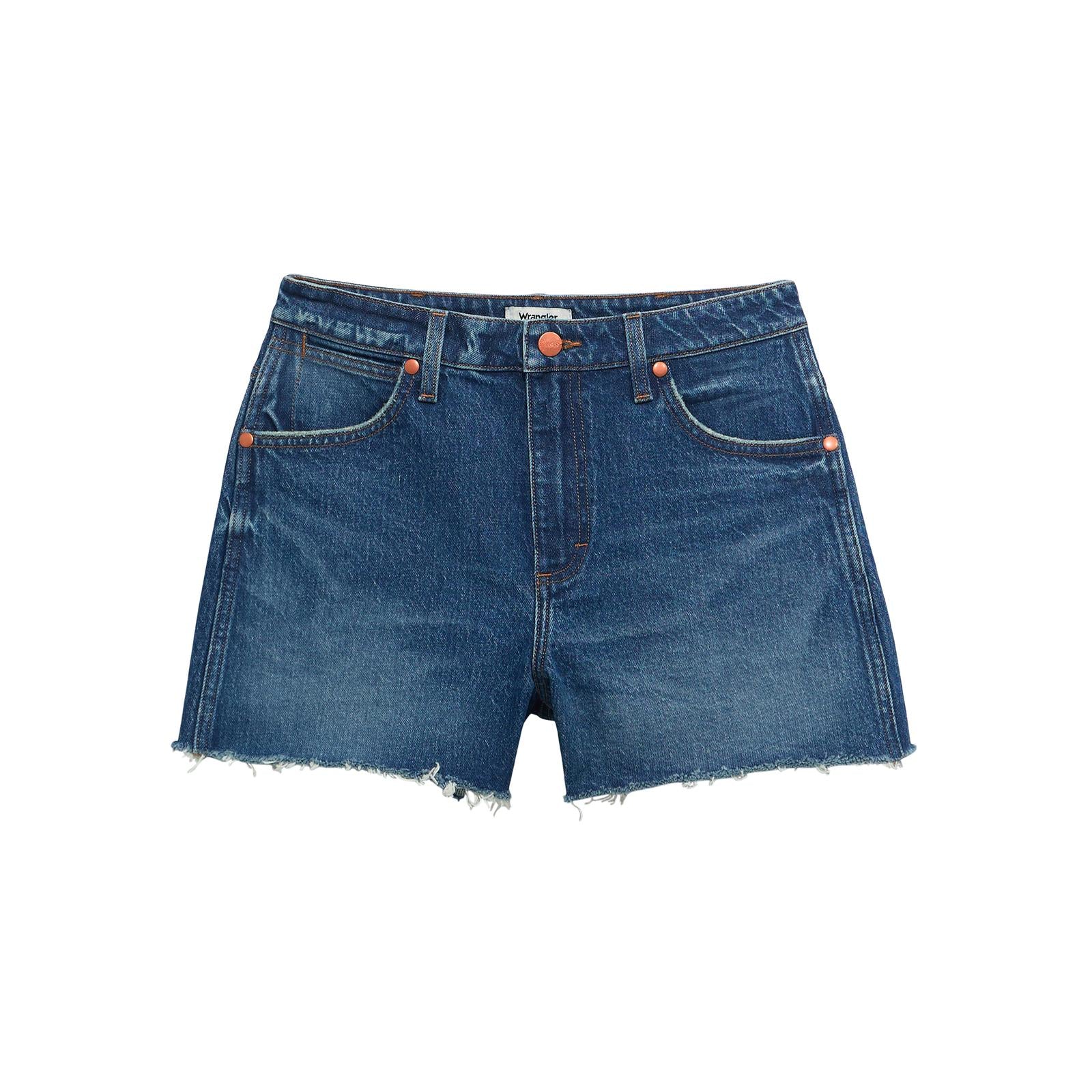 Wrangler Women's Cowboy High Rise Shorts- Juniper - Irvine Tack & Western Wear