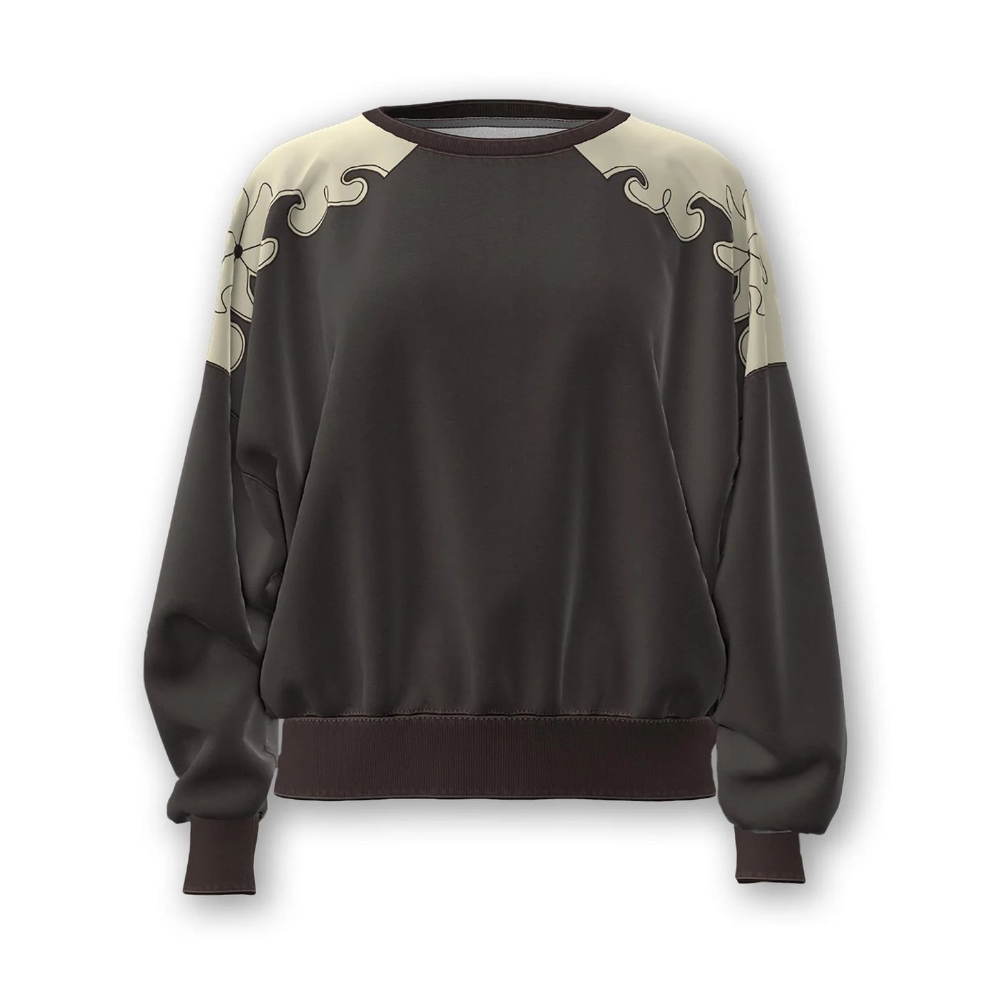 Wrangler Women's Crew Toole Sweatshirt- Brown