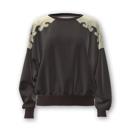 Wrangler Women's Crew Toole Sweatshirt- Brown