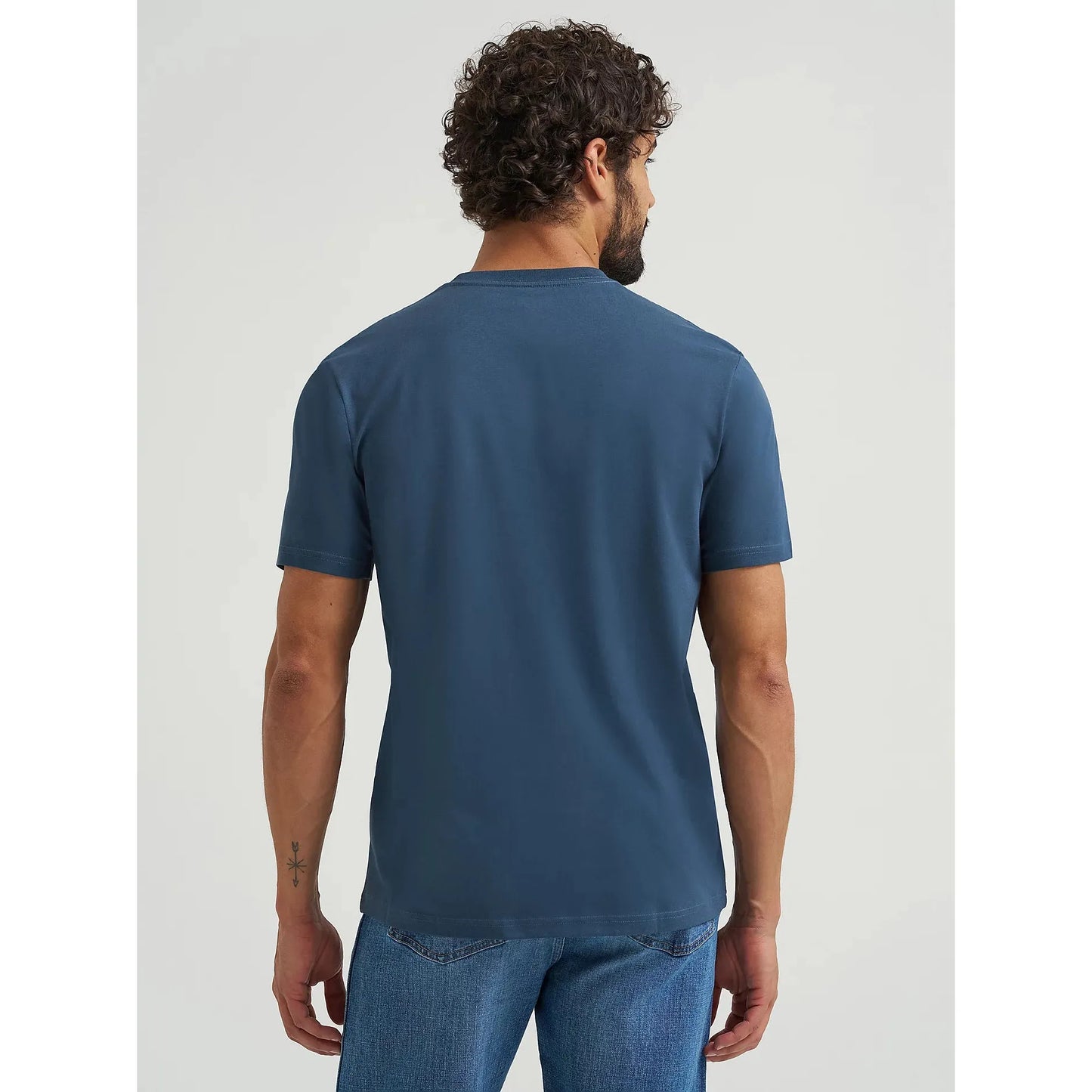 Wrangler Men's Reissue Between Rodeos Short Sleeve Tee Shirt - Rodeo Navy