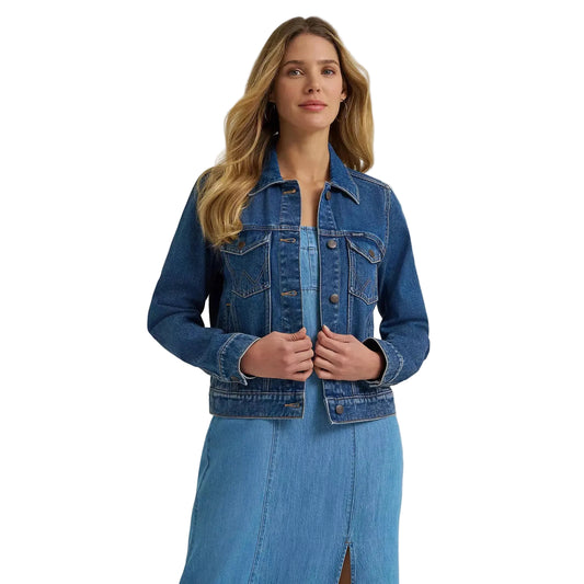 Wrangler Women's Western Unlined Denim Jacket - Multicolour