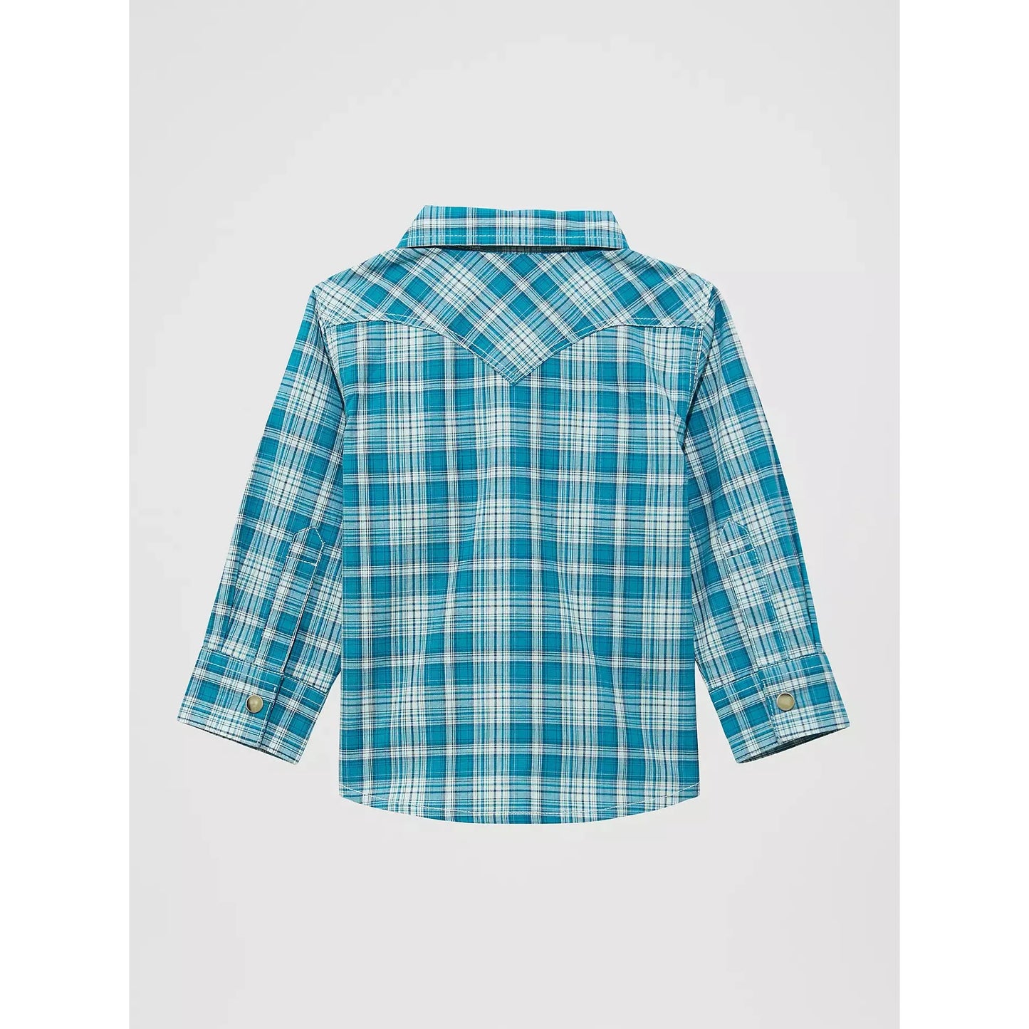 Wrangler Little Boys Long Sleeve Plaid Western Snap Shirt - Multiple Colours