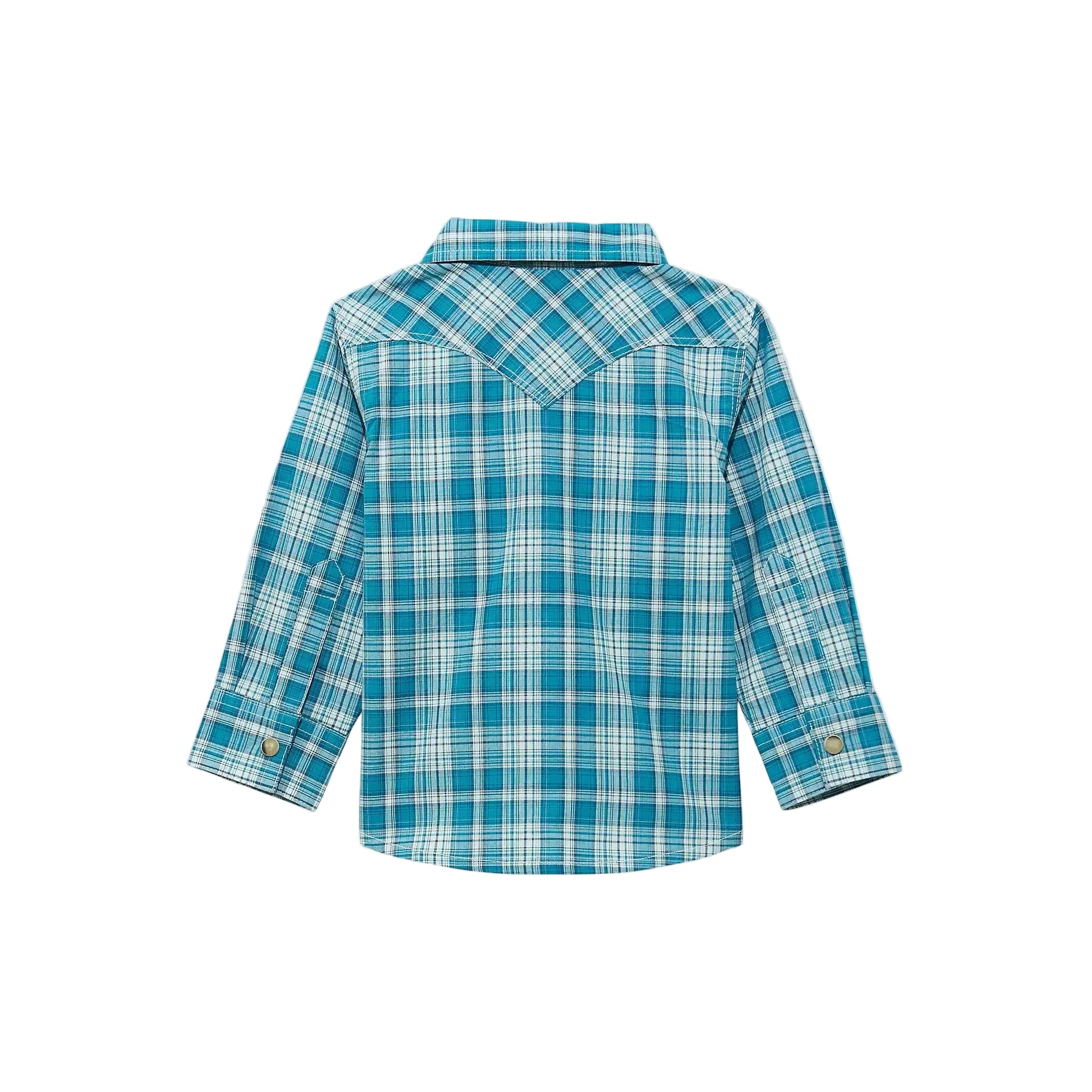 Wrangler Little Boys Long Sleeve Plaid Western Snap Shirt - Multiple Colours - Irvine Tack & Western Wear