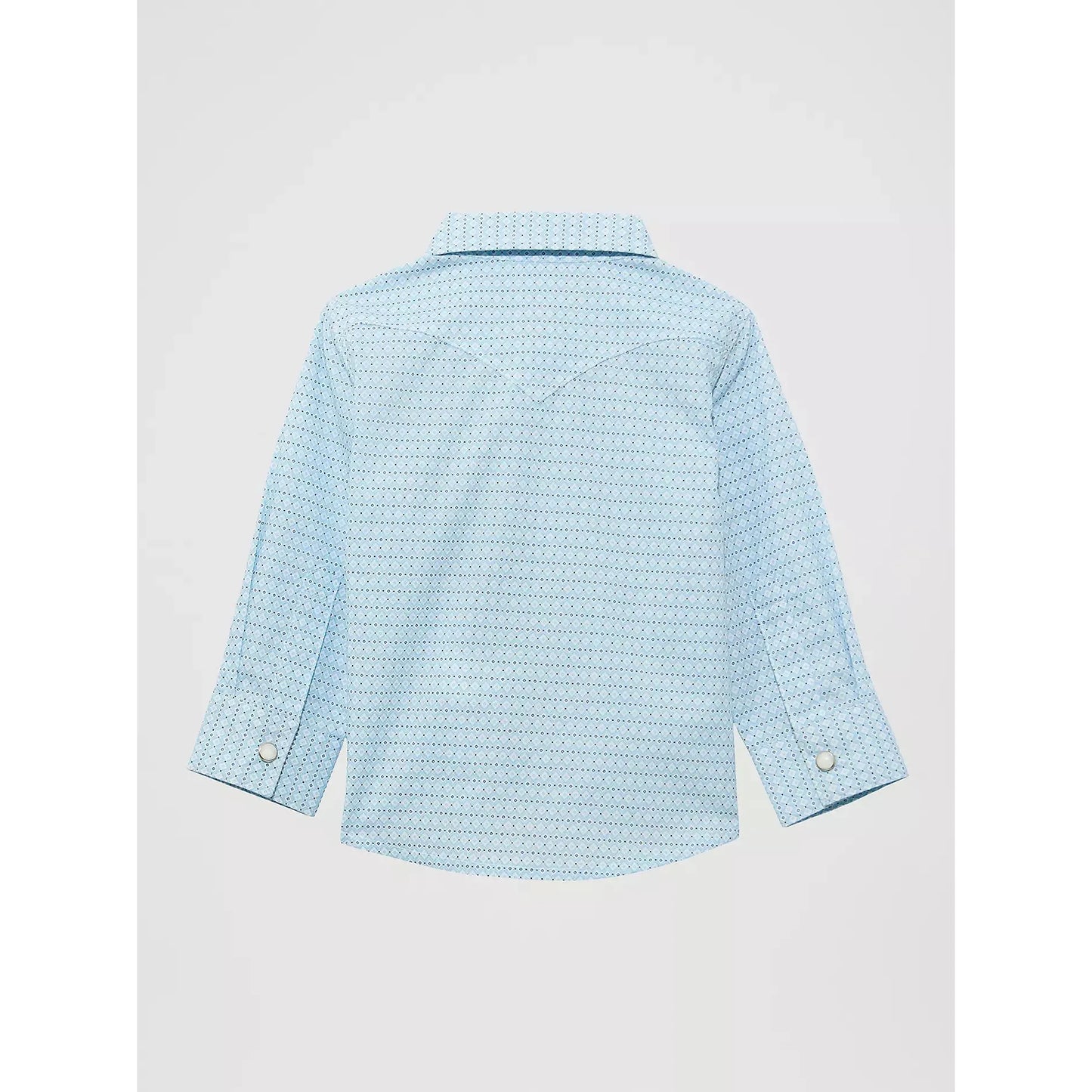 Wrangler Little Boys Long Sleeve Print Western Snap Shirt - Multiple Colours