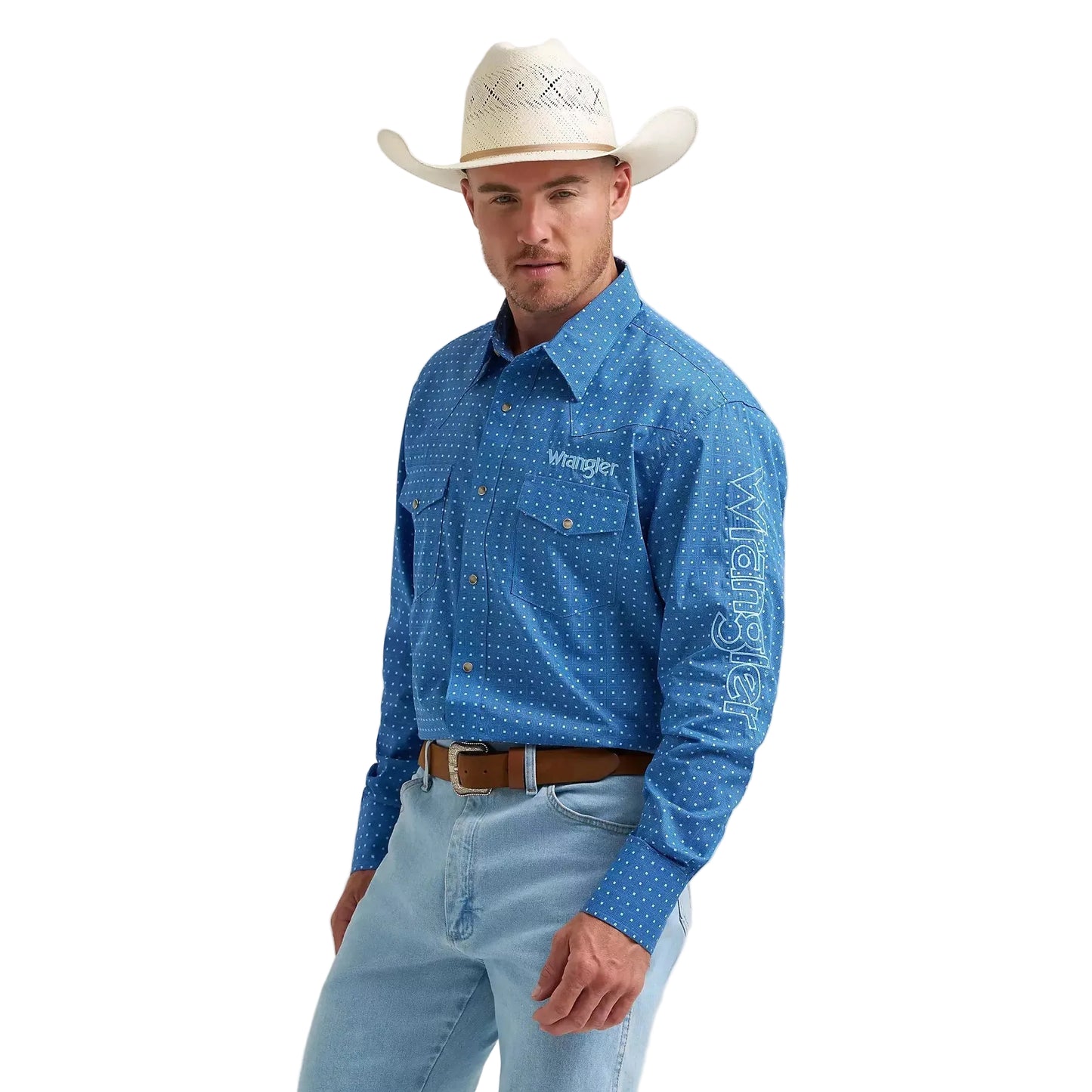 Wrangler Men's Long Sleeve Snap Shirt - Multiple Colours - Irvine Tack & Western Wear
