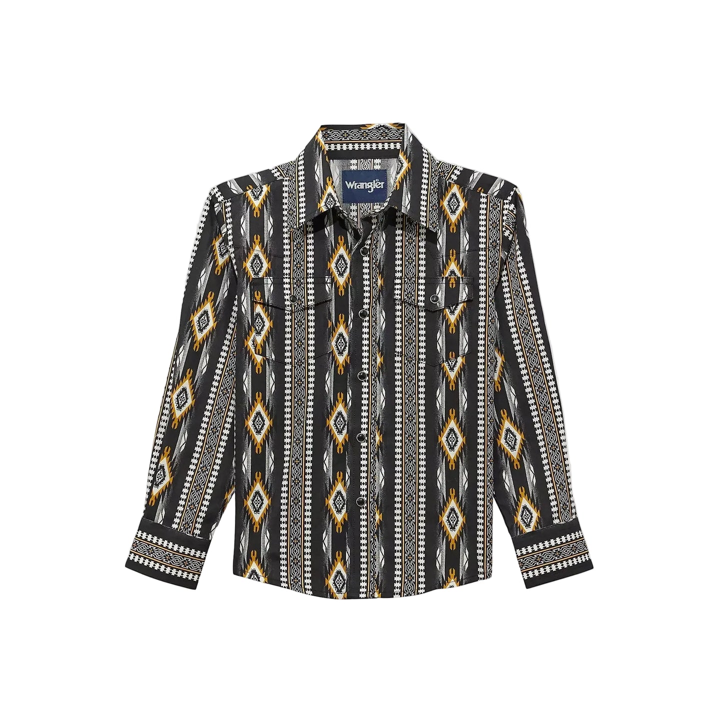 Wrangler Boy's Checotah Long Sleeve Western Snap Shirt - Multiple Colours - Irvine Tack & Western Wear