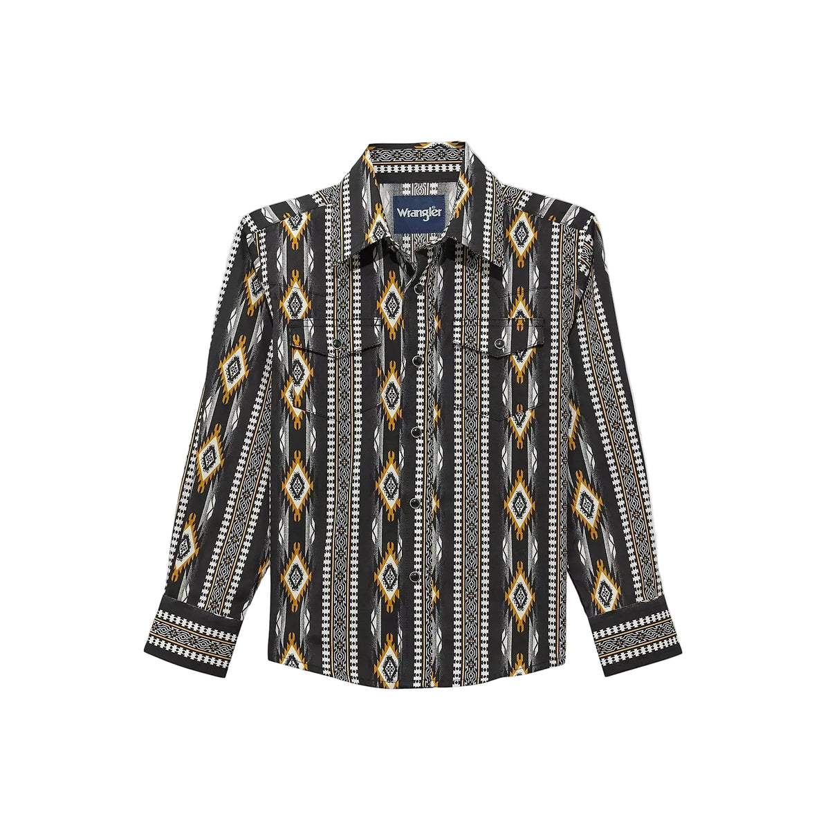 Wrangler Boy's Checotah Long Sleeve Western Snap Shirt - Multiple Colours - Irvine Tack & Western Wear