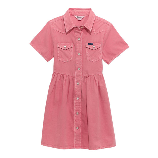 Wrangler Girl's Western Dress- Pink - Irvine Tack & Western Wear