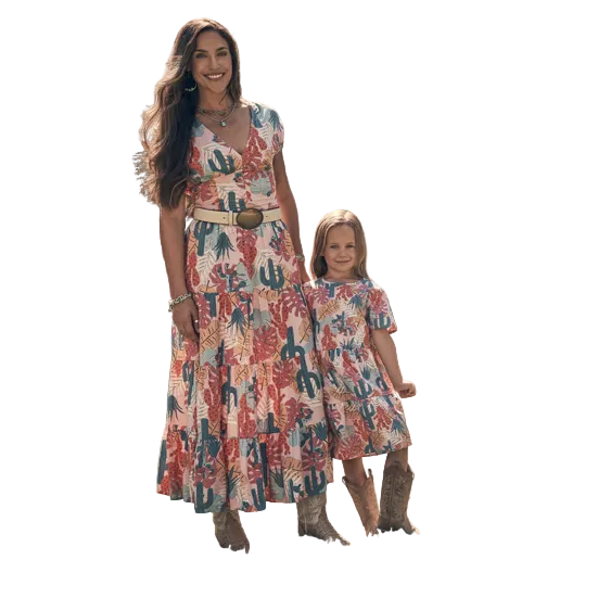 Wrangler Women's Sleeveless Dress - Tropical Pink - Irvine Tack & Western Wear