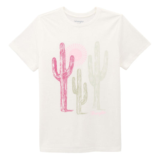 Wrangler Women's Short Sleeve Tee Shirt - Bright White Heather