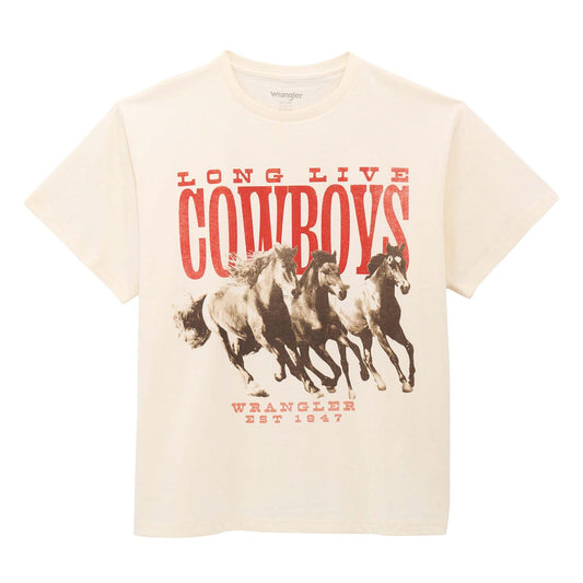 Wrangler Women's Short Sleeve Tee Shirt - Egret