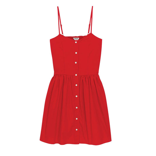 Wrangler Women's Retro Americana Sleeveless Snap Dress- Red