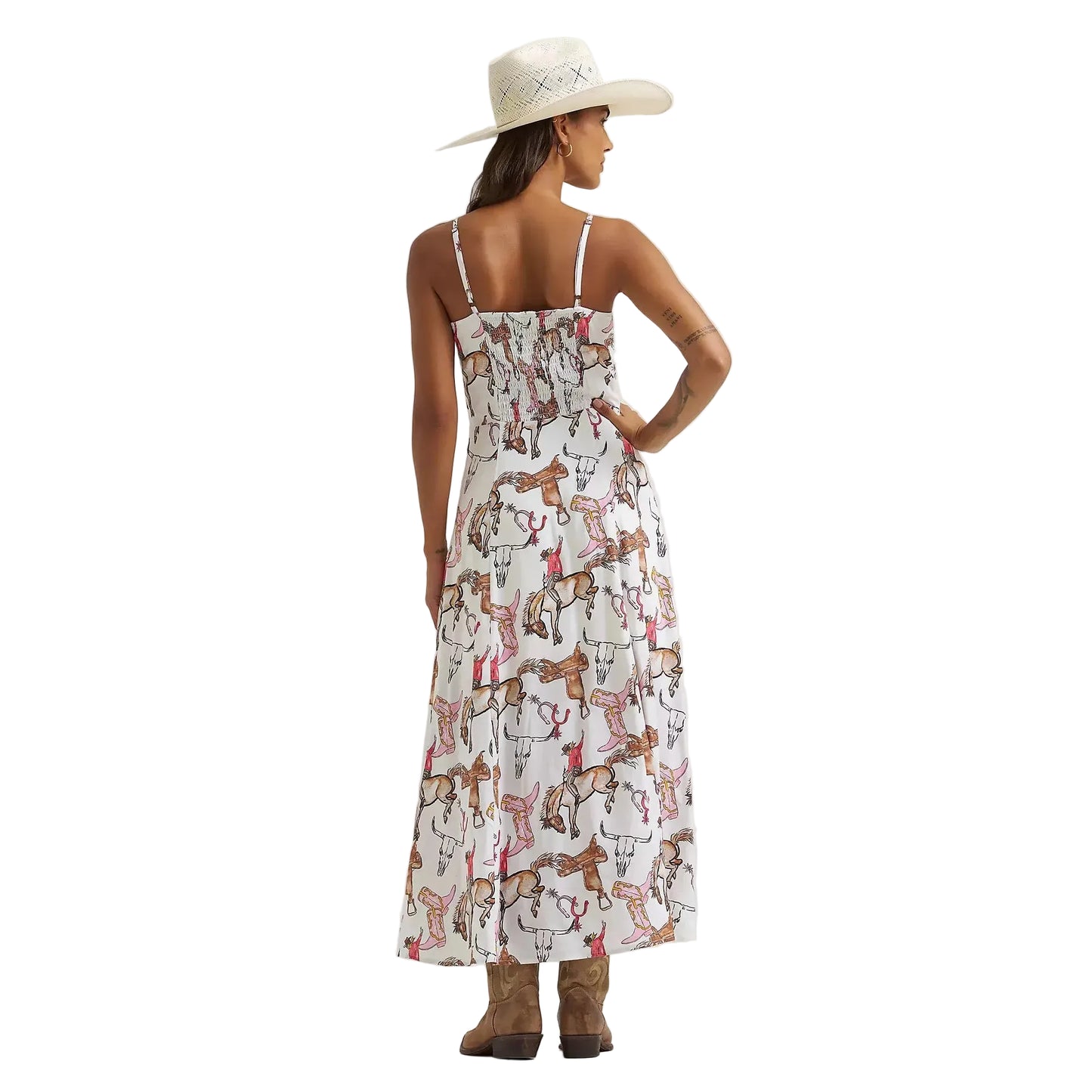Wrangler® Women's Western Tank Maxi Dress - White