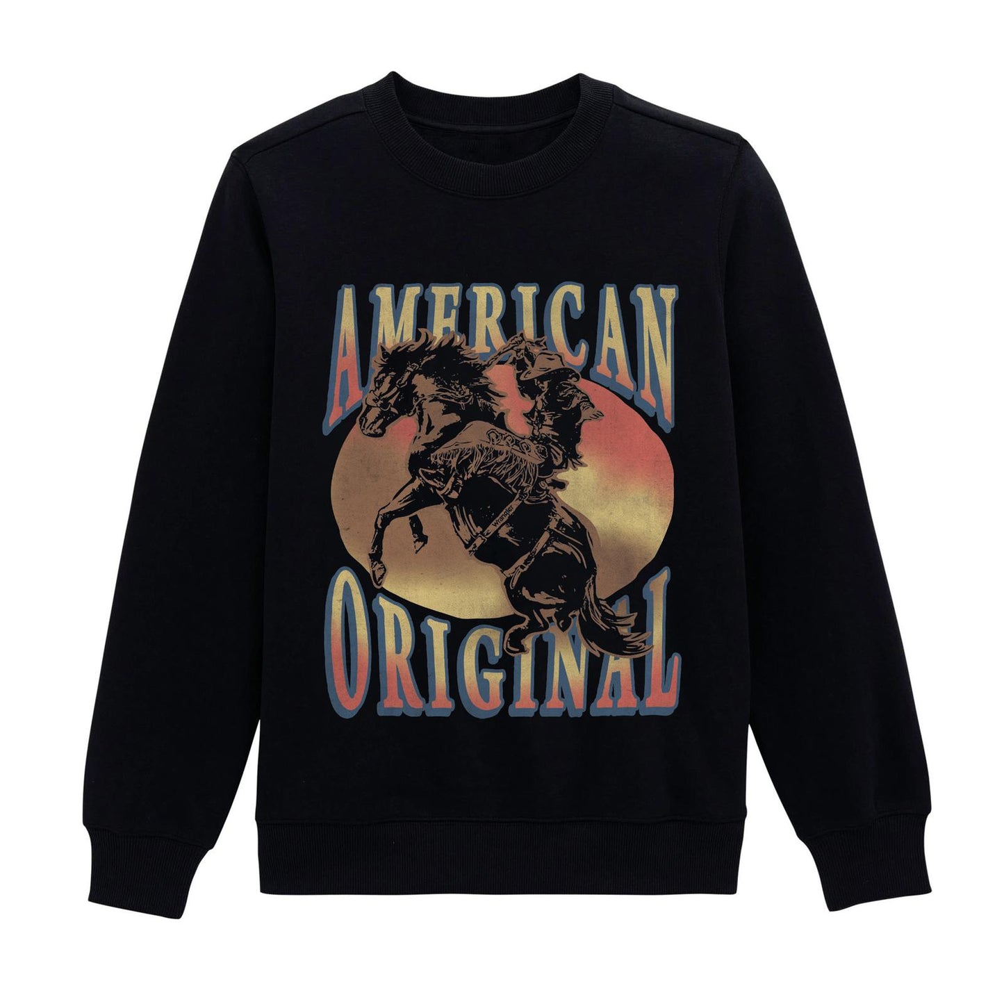 Wrangler Women's Retro® Crew Original Long Sleeve Fleece Top  - Black Beauty