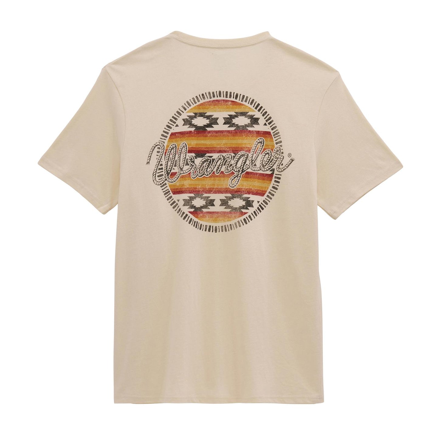 Wrangler Men's Graphic Short Sleeve Rotunda Tee Shirt - Antique White