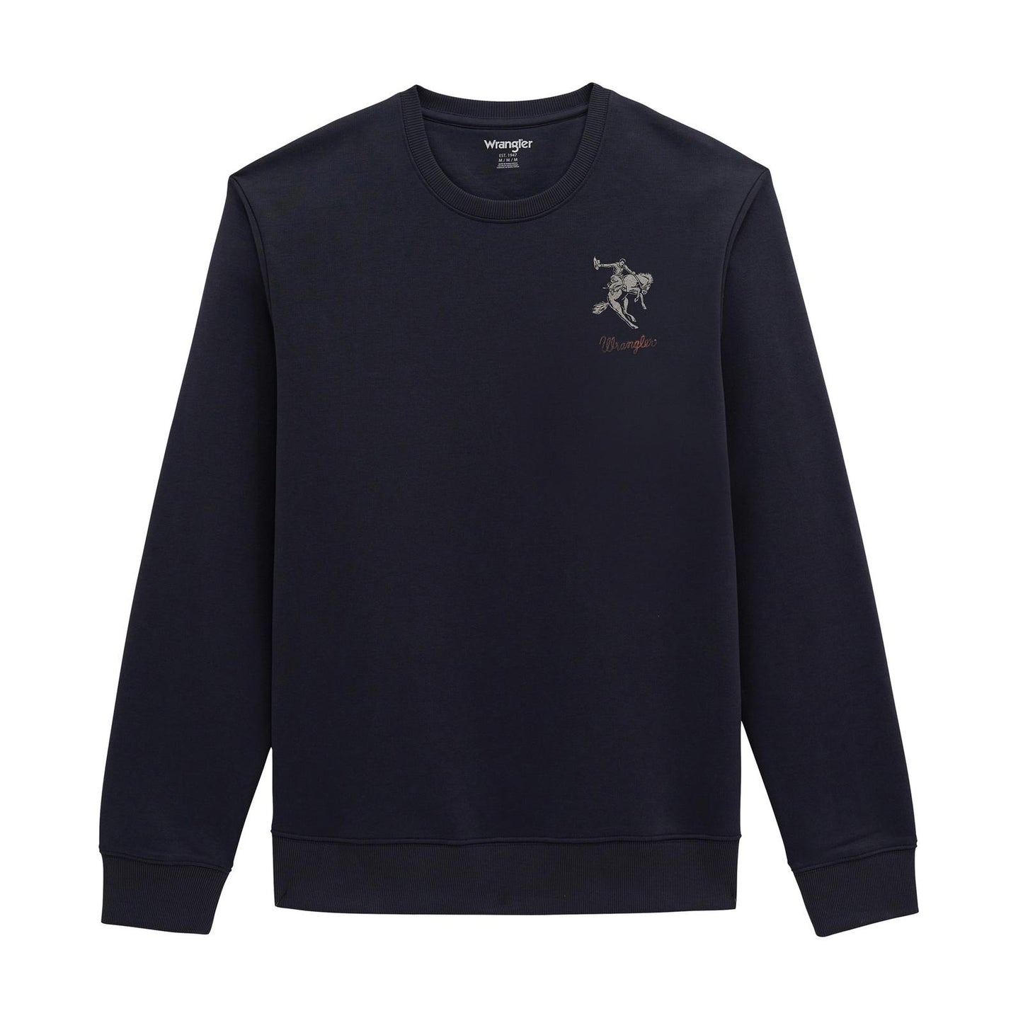 Wrangler Men's Crew Fleece Ready Long Sleeve Pullover - Ombre Blue