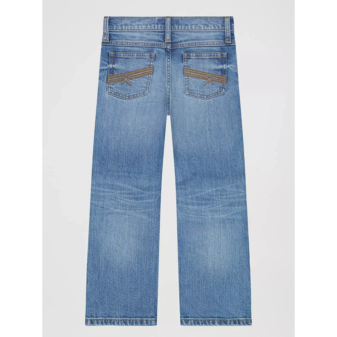 Wrangler Boys 20X Vintage Slim Boot Cut Jeans- Topsail