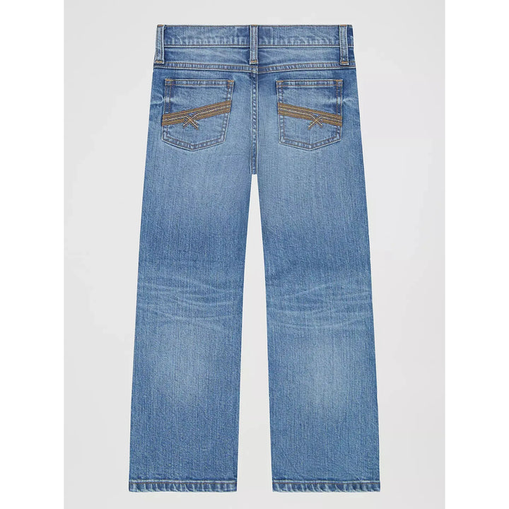 Wrangler Boys 20X Vintage Slim Boot Cut Jeans- Topsail