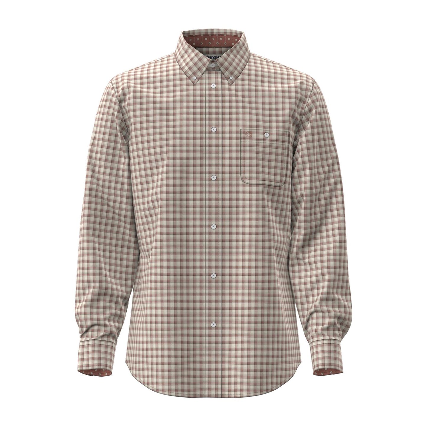 Wrangler Men's George Strait Collection One Pocket Long Sleeve Shirt - Rust