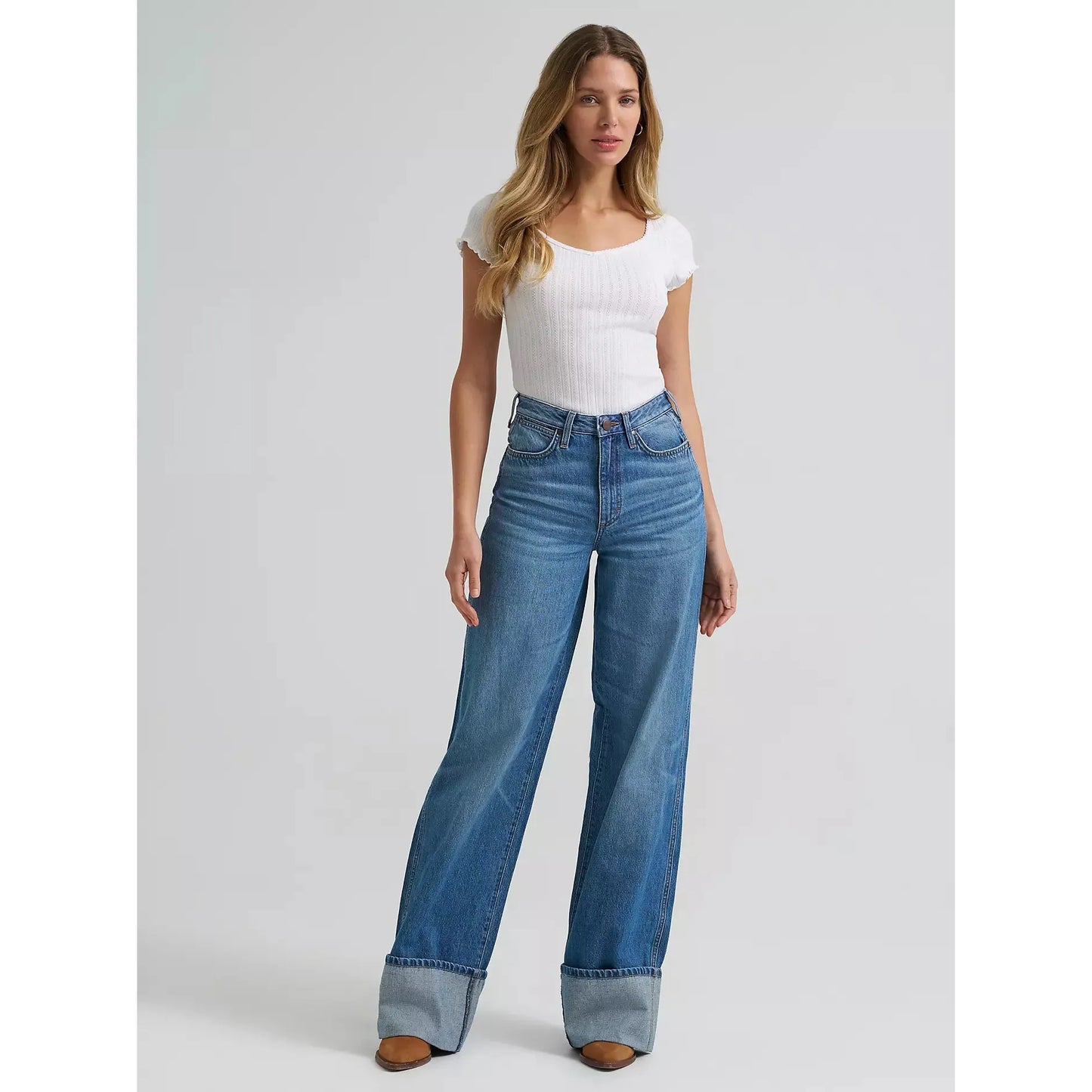 Wrangler Women's Retro Bailey Highrise Wide Jean- Milena