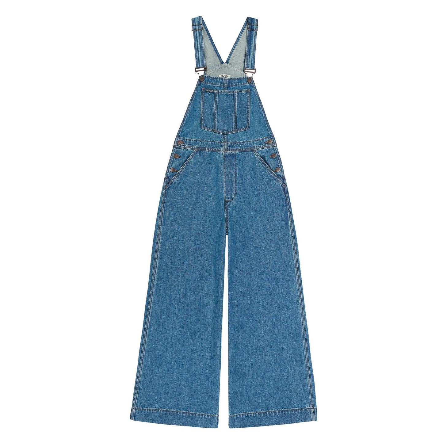 Wrangler Women's Bailey High Rise Wide Leg Overall- Denver