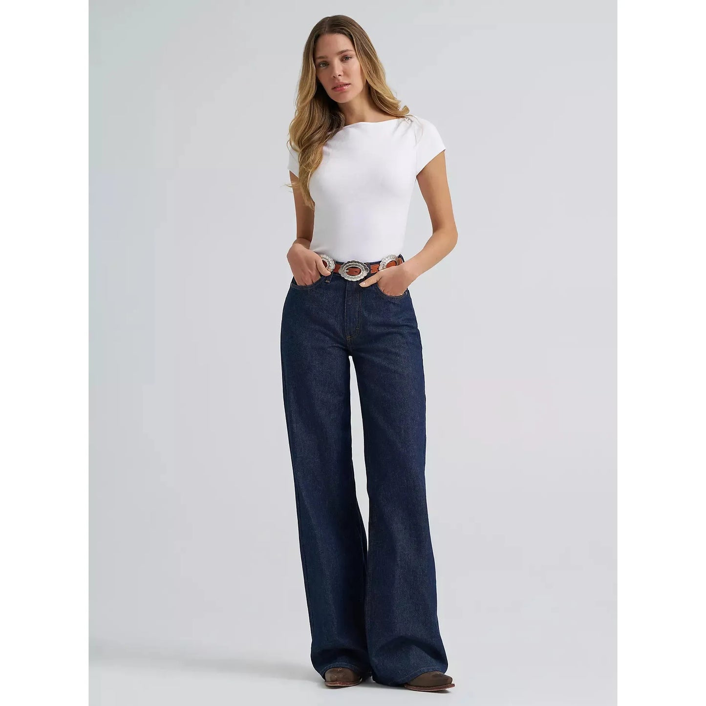 Wrangler Women's Retro Bailey Highrise Wide Jean- Remy