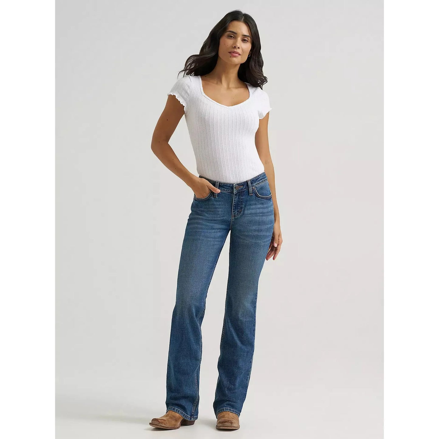 Wrangler Women's Retro® Mae Mid Rise Bootcut Jean - Marina