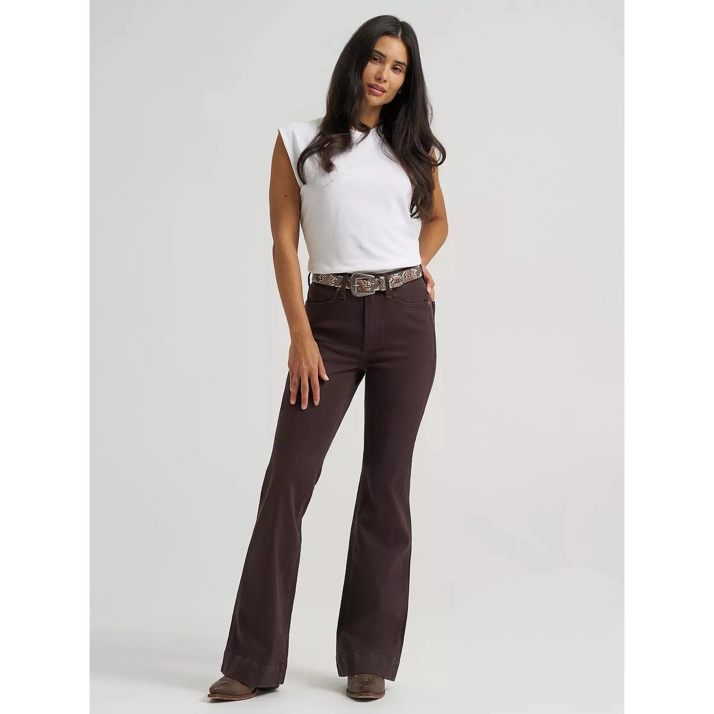 Wrangler Women's Bailey Trouser High Rise Trouser Jeans- Vera