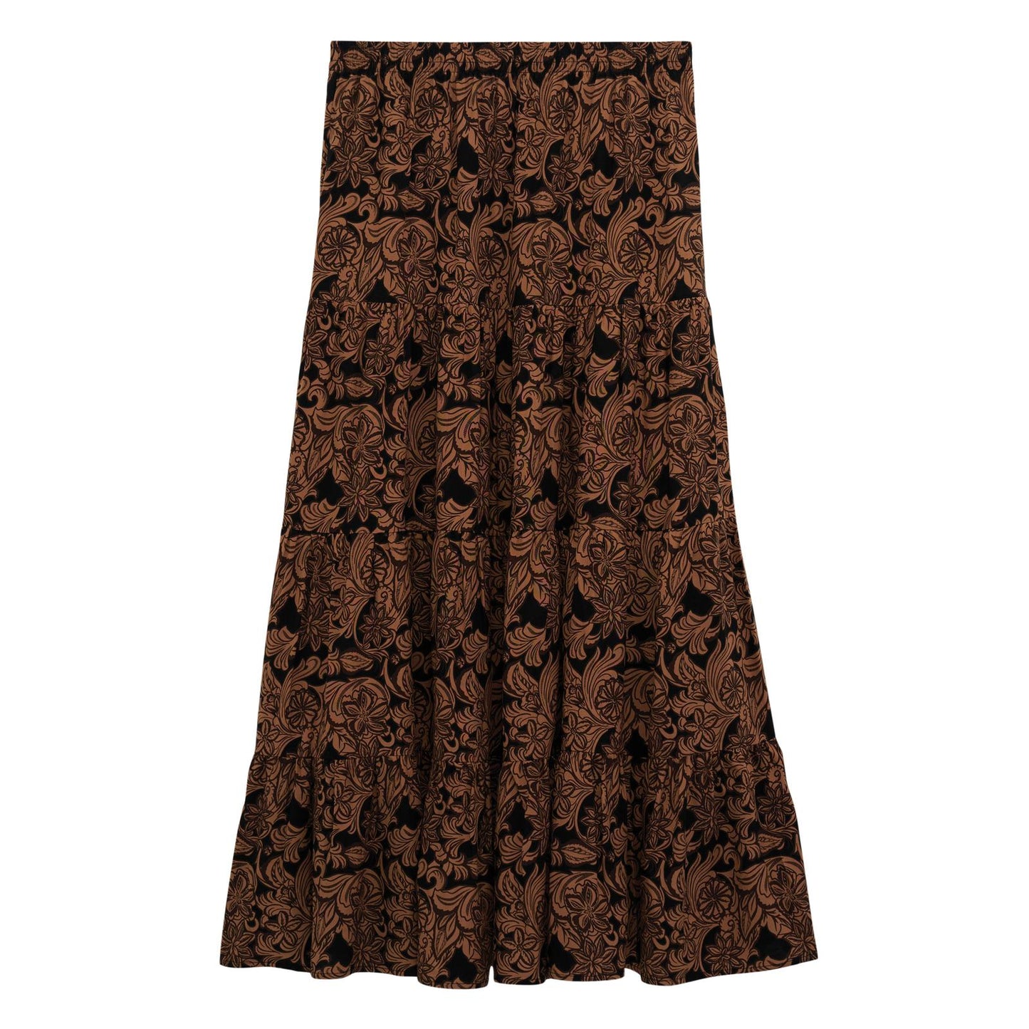 Wrangler® Women's Floral Punchy Maxi Skirt- Black