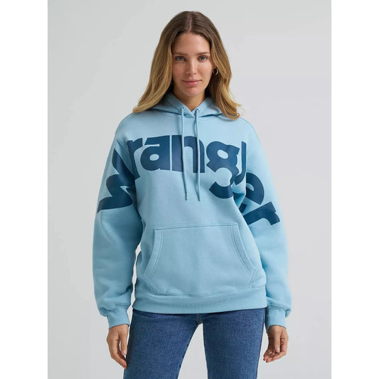 Wrangler Women's Wide Open Spaces Logo Hoodie - Sky Ridge