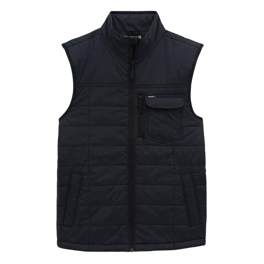 Wrangler Unisex Insulated Regular Work Vest- Black