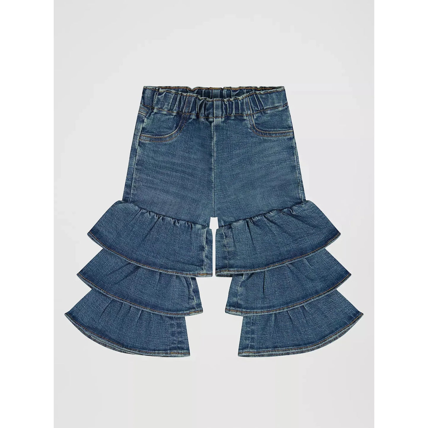 Wrangler Baby Girl Ruffled Tiered Jean - Denim