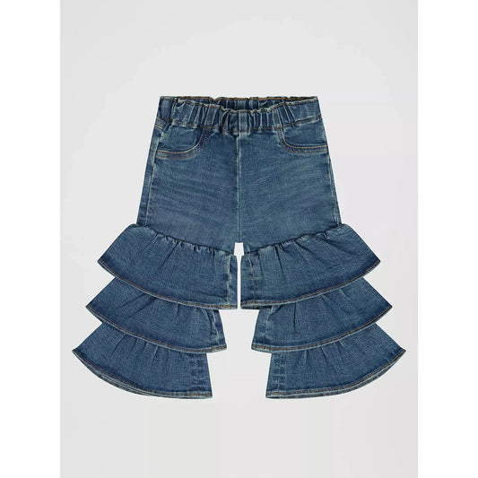 Wrangler Baby Girl Ruffled Tiered Jean - Denim