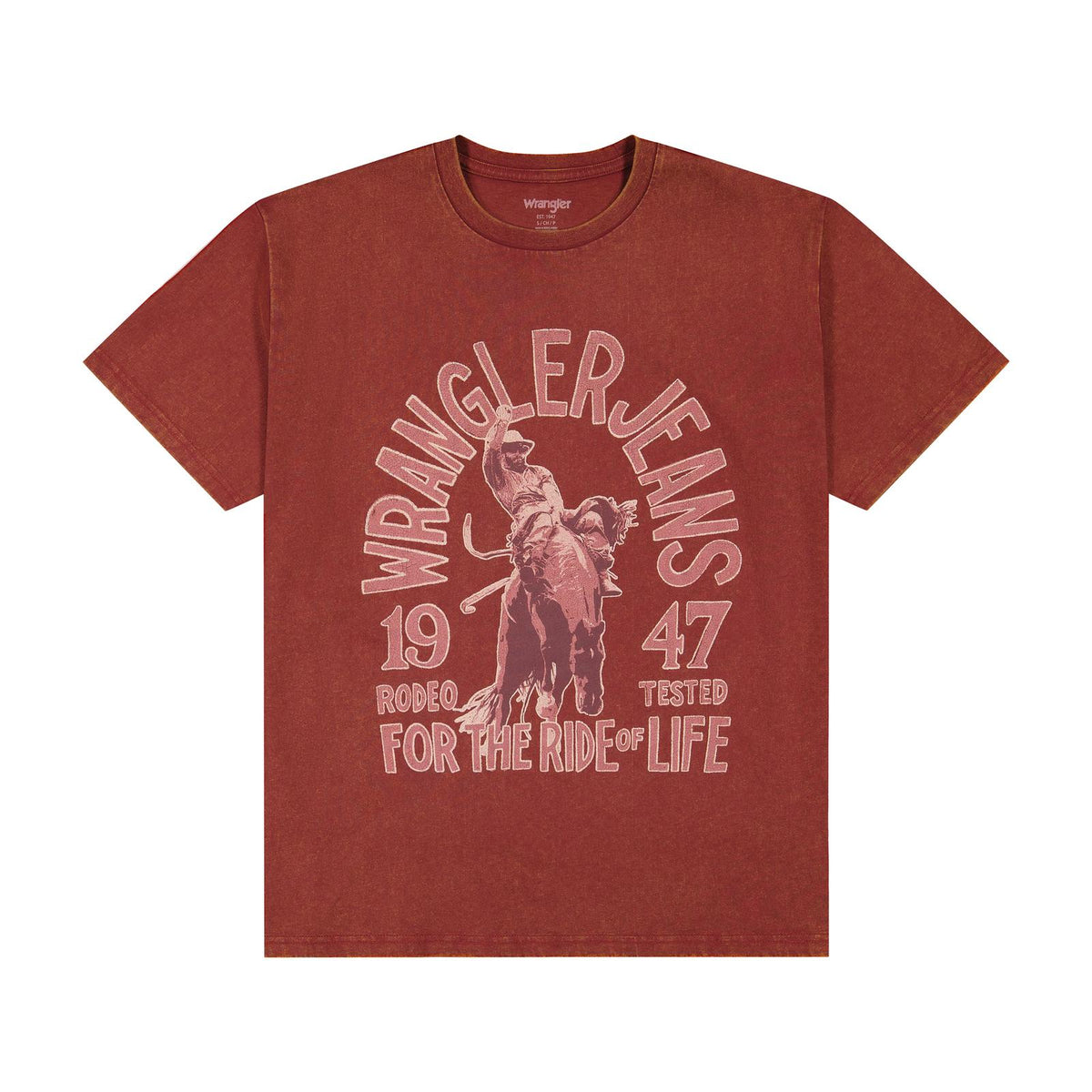 Wrangler Women's Retro Graphic Short Sleeve Tee Shirt - Cabernet