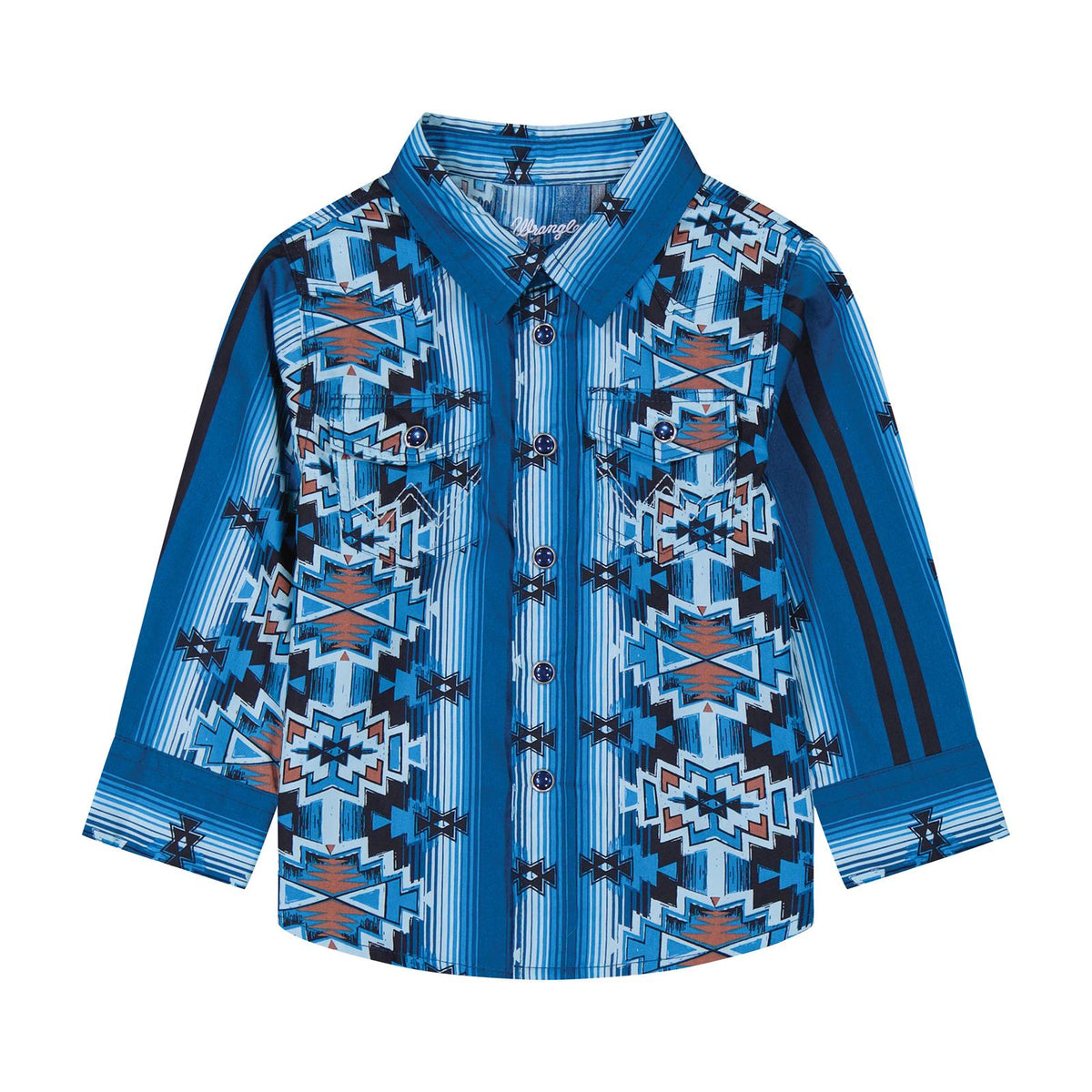 Wrangler Baby Boy Long Sleeve Shirt - Blue