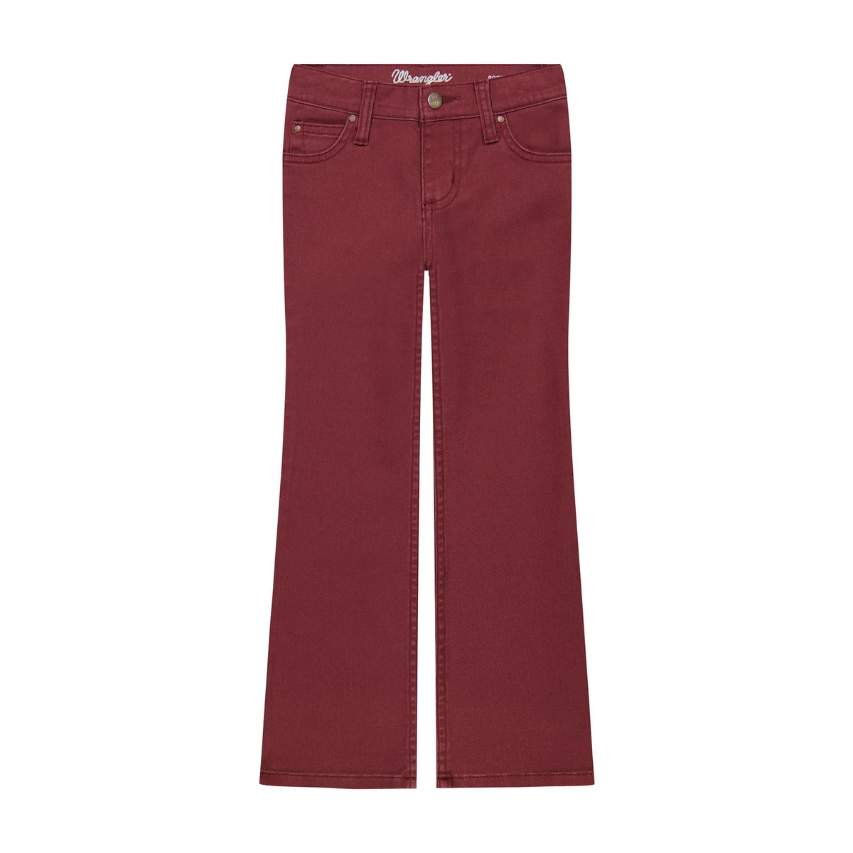 Wrangler Girl's Bootcut Jeans - Burgundy