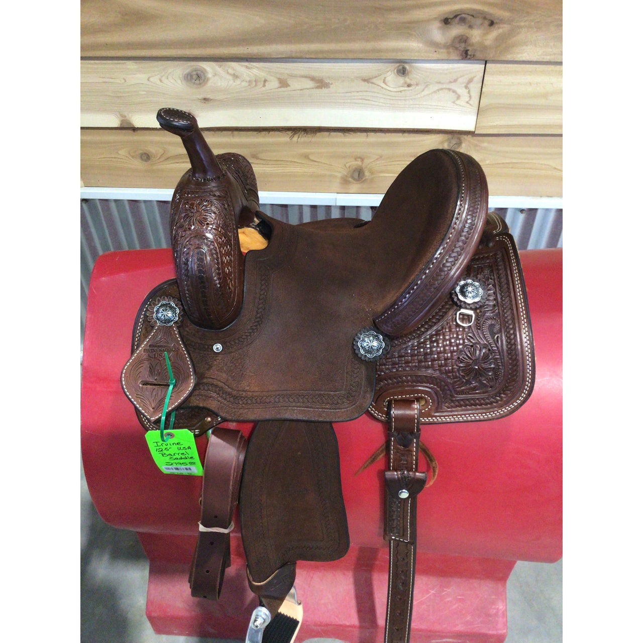 Irvine's 12.5"USA  Barrel Saddle