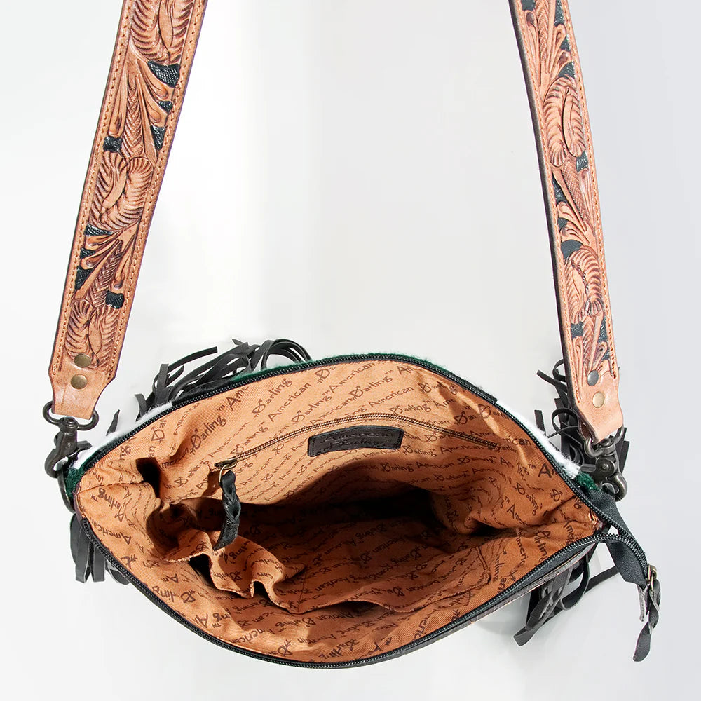 American Darling Saddle Blanket Leather Western Crossbody Women's Bag / Purse