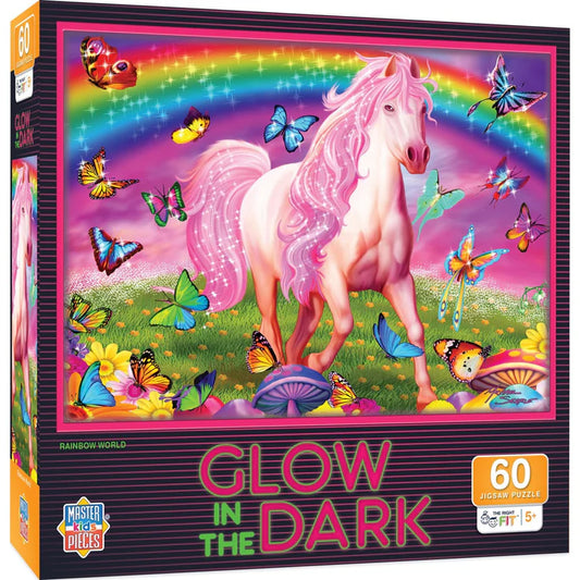 Masterpiece Glow in the Dark Rainbow World 60 Piece Jigsaw Puzzle