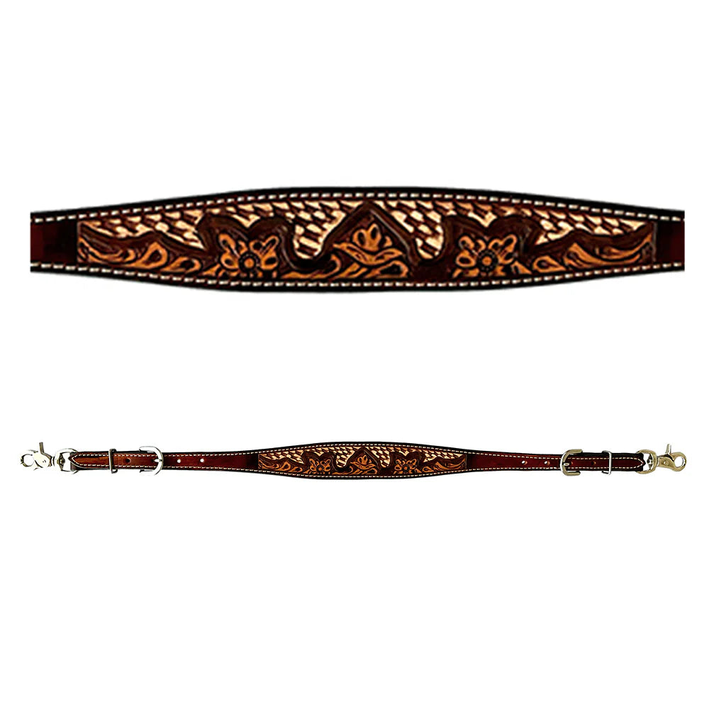 Bar H Wither Strap - Cream Accents