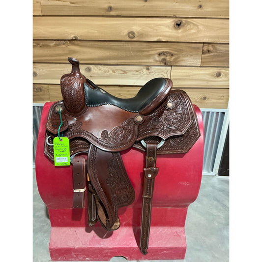 R. Ruelas Custom 15.5" Cowhorse Saddle