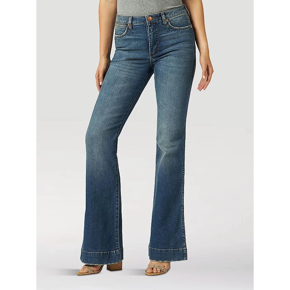 Wrangler Women's Retro Bailey High Rise Trouser Jeans - Shelby
