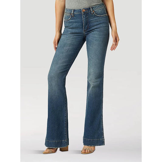 Wrangler Women's Retro Bailey High Rise Trouser Jeans - Shelby