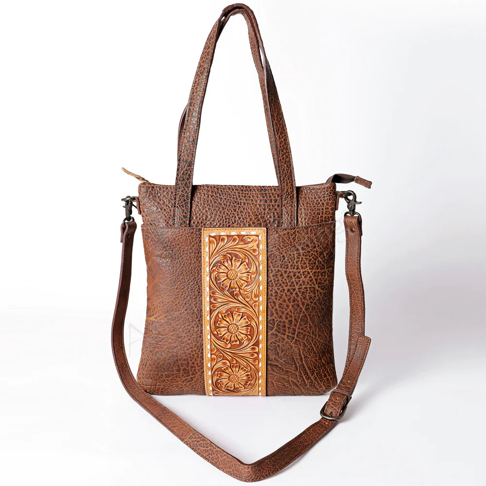 American Darling Hand Tooled Tote Shoulder Bag