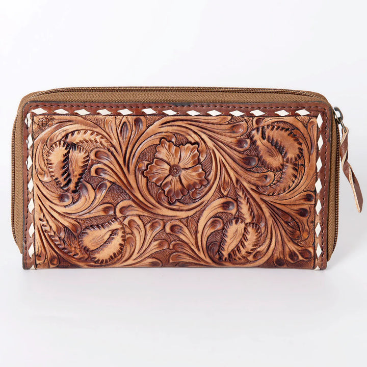 American Darling Wallet - Tan and Brown Cream Edge