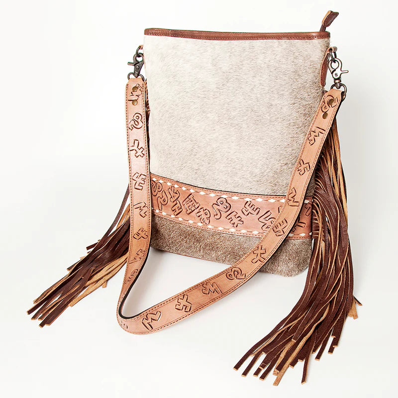 American Darling Hand Tooled Genuine Leather Large Cross body Bag