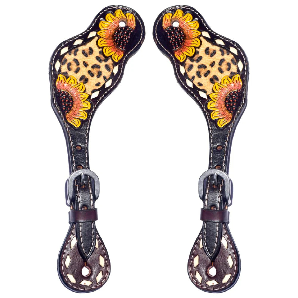 Bar H BER166-Western American Leather Spur Strap