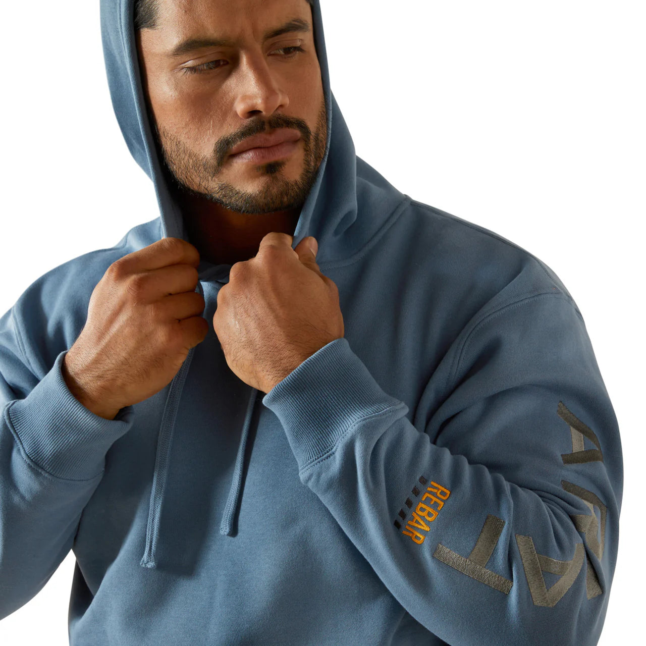 Ariat Men's Rebar Graphic Hoodie - Bluestone/Monument
