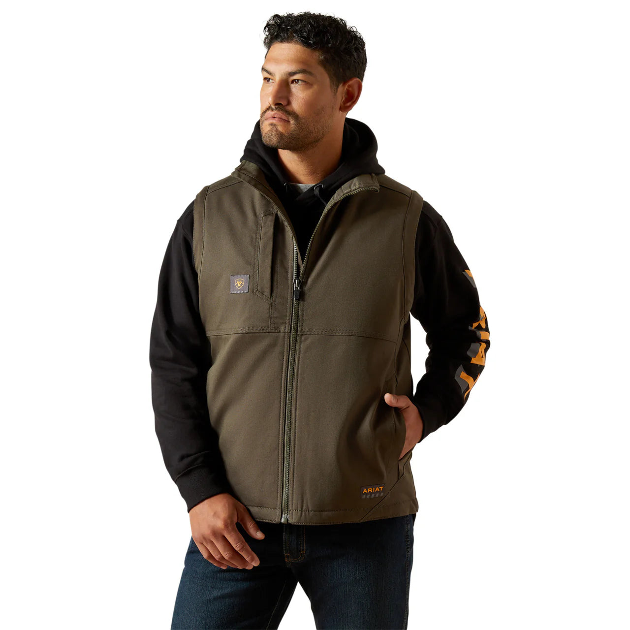 Ariat Men's Rebar DuraCanvas Vest - Earth